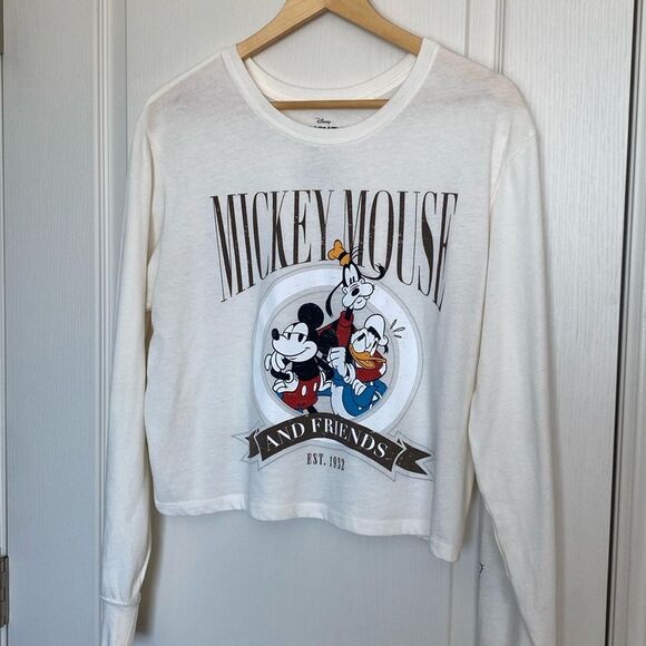 Disney Tops - Disney Mickey Mouse, long sleeve shirt with side sleeve appliqué. Size XL